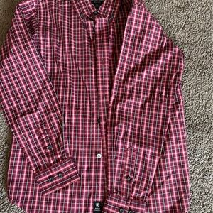 Ariat Kids Red Plaid Button Down Shirt